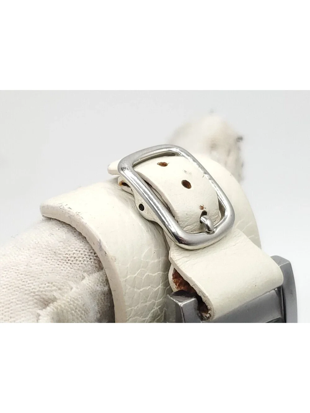 Fossil Relic Womens Watch New Battery Silver Tone White Band 22mm
